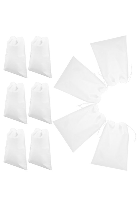 10Pcs Boot Storage Bag Non Woven Portable Foldable White