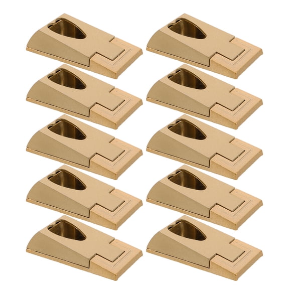 KALLORY 10Pcs Heart Shaped Hanging Rod Holder Brackets for Closet with Sturdy Metal Build