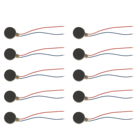 KALLORY 10Pcs Miniature Motor Black Flat for General Users