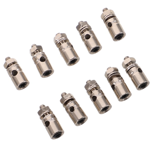 KALLORY 10Pcs Model Plane Repairing Kit Rc Airplane Accessories Silver For Aircraft Assembly