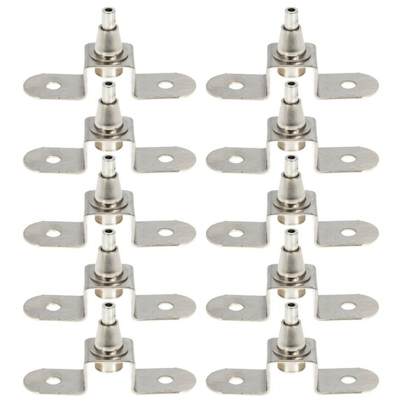 KALLORY 10Pcs Picture Hanging Hooks Cold Rolled Steel for Indoor Display Silver