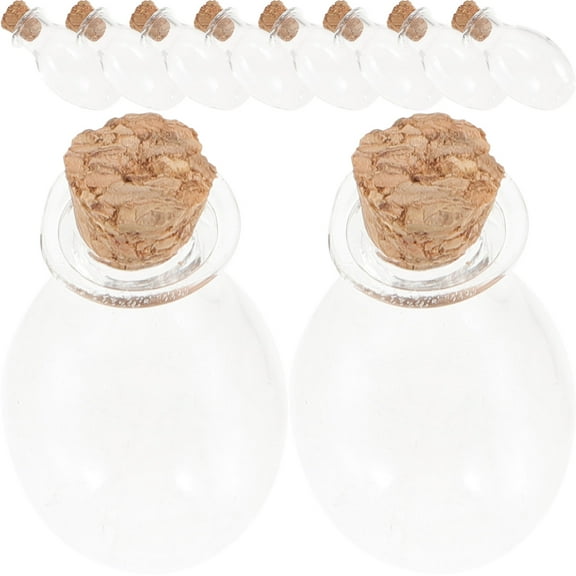 KALLORY 10Pcs Small Glass Bottles for Diy and present Giving to Craft Enthusiasts