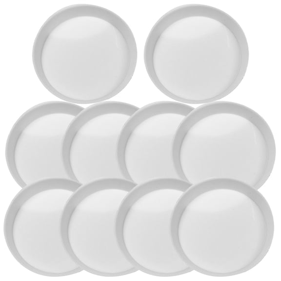 KALLORY Set of 10 Round Plastic Bead Sorting Trays for Crafters and Adults, , Practical, and Easy to Use