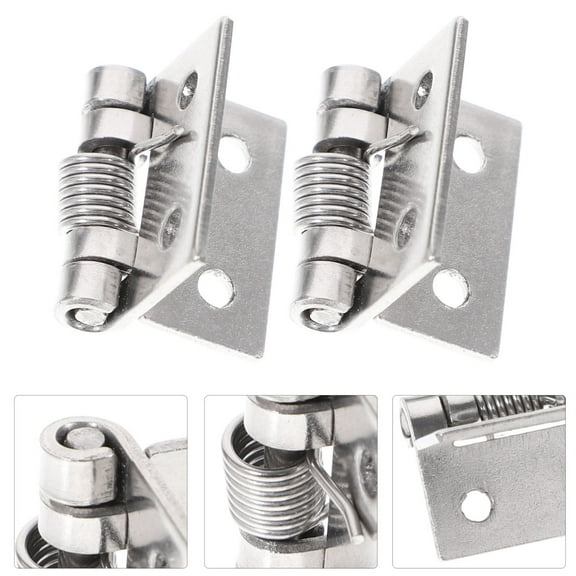 KALLORY 10pcs Spring Loaded Door Hinges Heavy Duty Stainless Steel for Outdoor Industrial Products