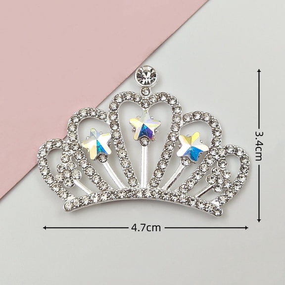 KALLORY 10pcs Mini Rhinestone Appliques for Jewelry Making, Crafts, Hair Accessories, Crystal Embellishments, and Decorations