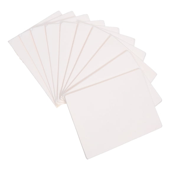 KALLORY 10pcs Paper Pulp Material for DIY Paper Arts Handmade Papermaking Supplies for Decorative Crafts and Educational Projects White