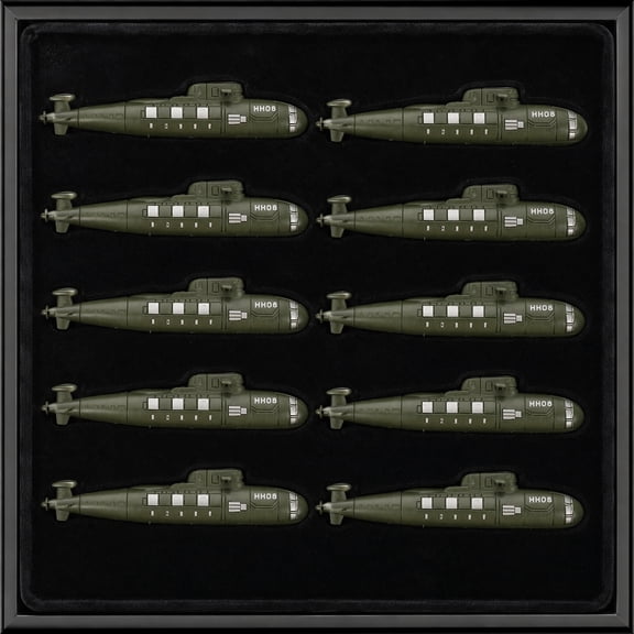 KALLORY 10pcs Realistic Submarine Models Set for Sand Table Landscaping, Collectible Miniature Equipment Decoration