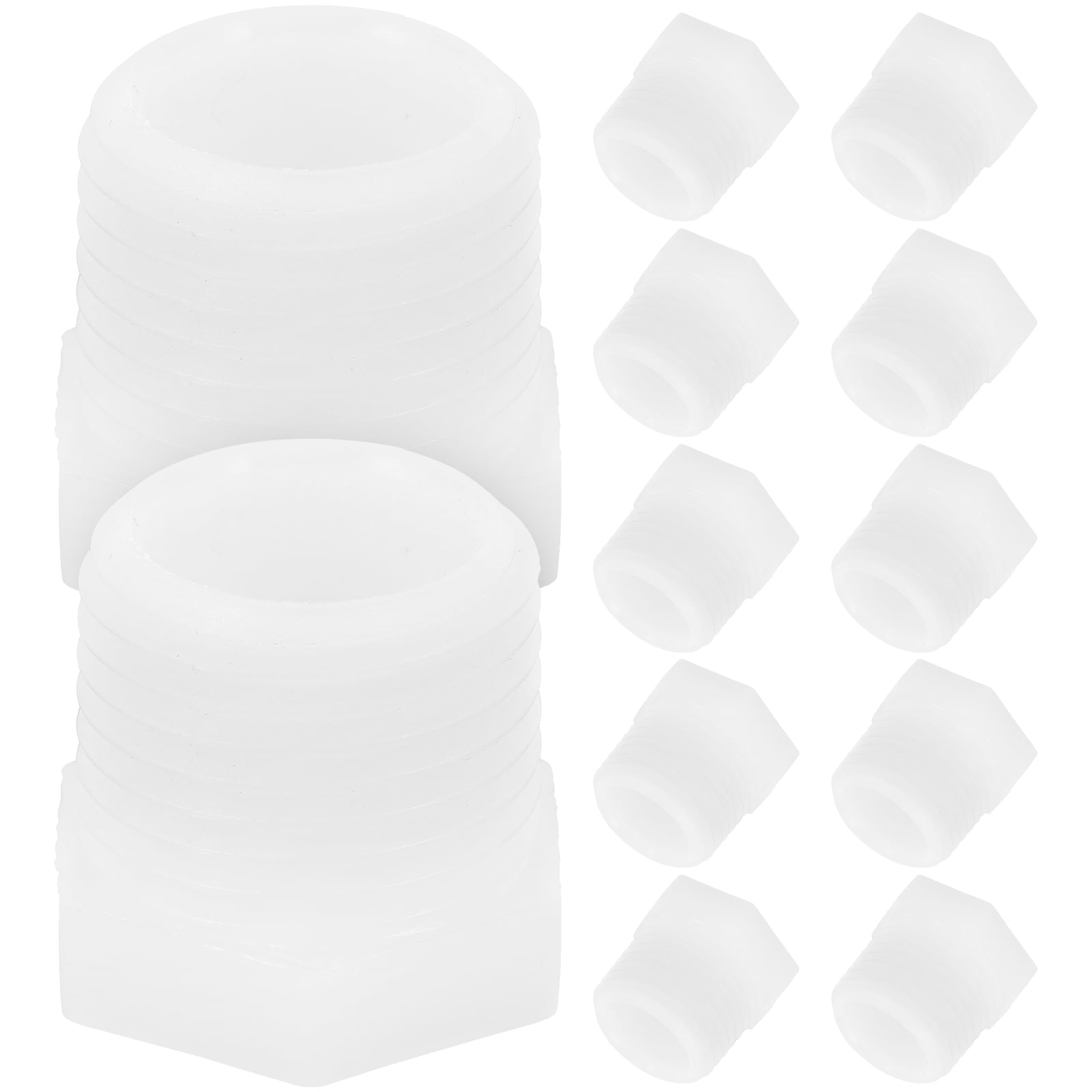 KALLORY 12 Pcs Drain Plug for Rv Water Heater Component Camper White