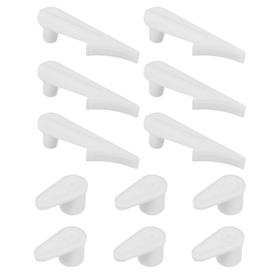 KALLORY 12Pcs Led Light Buckle White Plastic Ceiling Lamp Clips for Homeowners and Living Room