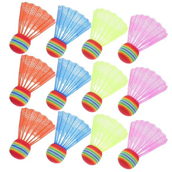 KALLORY 12Pcs Shuttlecocks Blue With Big Head Design 3.14X2.36X2.36in Badminton Birdies Training
