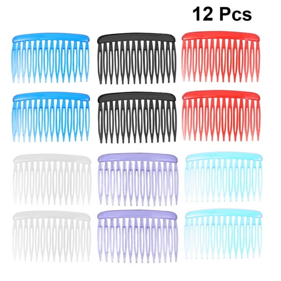 KALLORY Styling Combs For Women Hair Clip Combs Wave Design 12Pcs