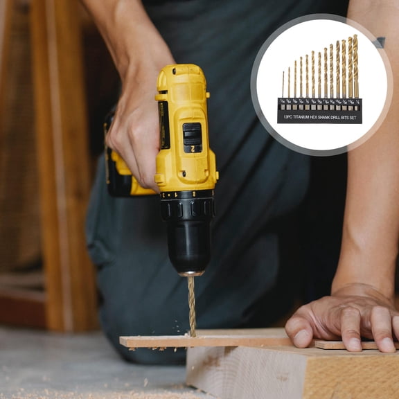 KALLORY 13Pcs Concrete Drill Bits Masonry Drill Bit Sets for Brick Engineering