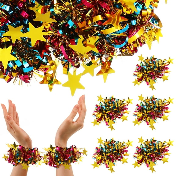 KALLORY Compact Glitter Pom Poms Cheerleader Accessories Full Shape Soft Comfortable for Dance