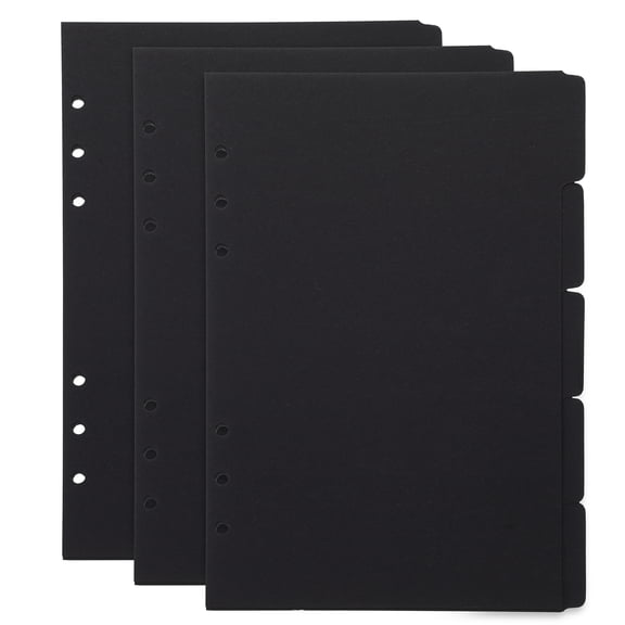 KALLORY 15Pcs Household Binder Dividers Office Use Binder Tabs Convenient Tab Dividers A5 Tab Dividers
