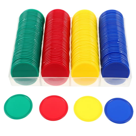 KALLORY 160pcs Poker Chips Caught Being Good Coins For Kids Plastic Counting Discs Math Counters For Learning Classroom Reward Tokens