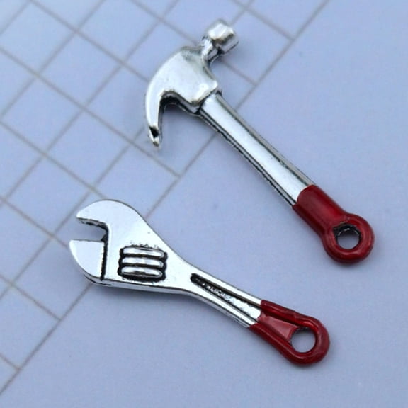 KALLORY 16pcs Doll House Simulation Repair Tools For Kids Doll House Mini Tool Mini Wrench and Hammer Tool