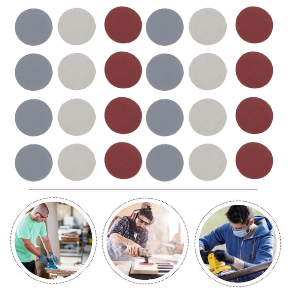 KALLORY 180 Sheets Sanding Discs for Metalworking Polishing and Anti-clogging Abrasive