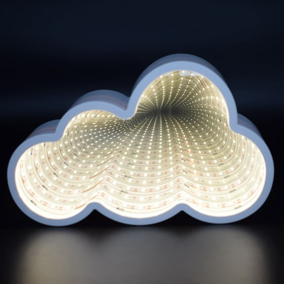 KALLORY 1Pack 3D Tunnel Lamp Acrylic Modern Decor for Kids Room Christmas Lighting