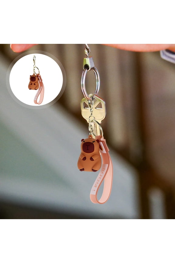 1Pack Car Keys Chocolate Silicone Decorative Pendant Charm