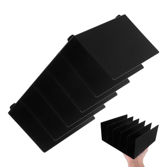 KALLORY 1-Pack Metal Desktop Document Holder File Organizer for Office Desk Storage Letter and Paper Sorting