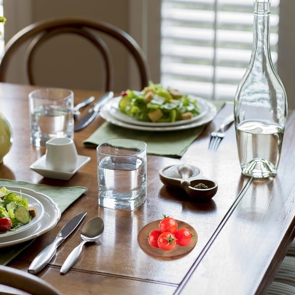 KALLORY 1Pack Kitchen Fruit Bowl Wooden Bowl Acacia Wood For Dining And Home Decor Household Users