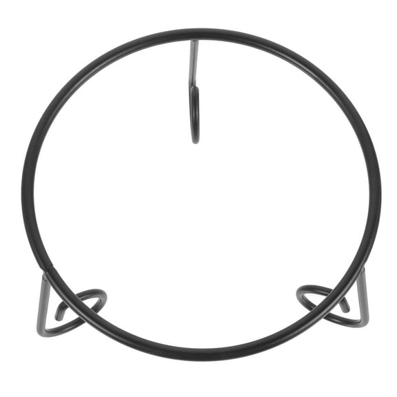 KALLORY Black Metal Crystal Sphere Stand for Globe, Stone, and Glass Bowl Display Holder, and Stylish