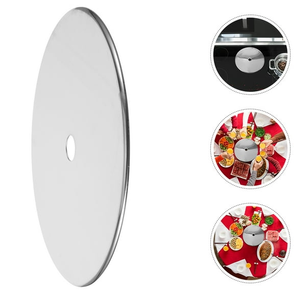 KALLORY 1Pack Metal Induction Cooker Ring Heat Diffuser Conduction Plate for Restaurant Use 20.50X20.50X0.20CM