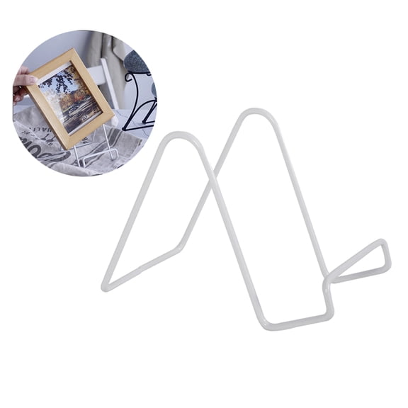 KALLORY 1Pack Metal Photo Frame Silver Rectangle with Wrought Iron for Home Use and Families