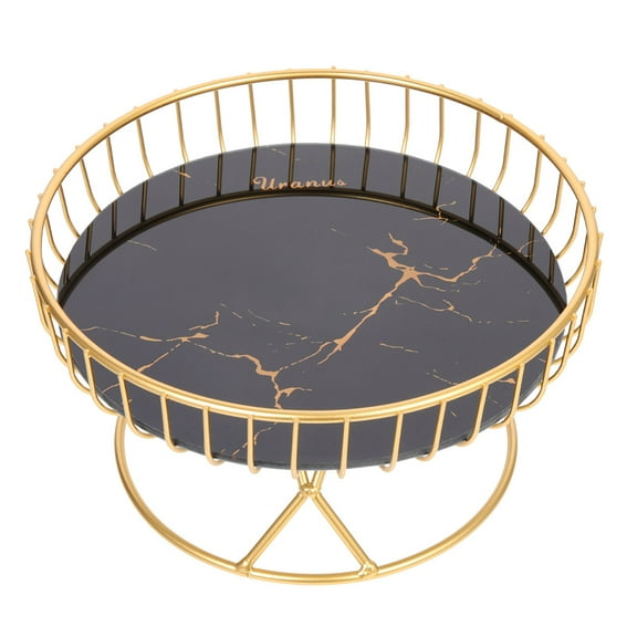 KALLORY 1Pack Metal Wire Fruit Tray For Countertop Kitchen Organizer .4x11.4x4.7in