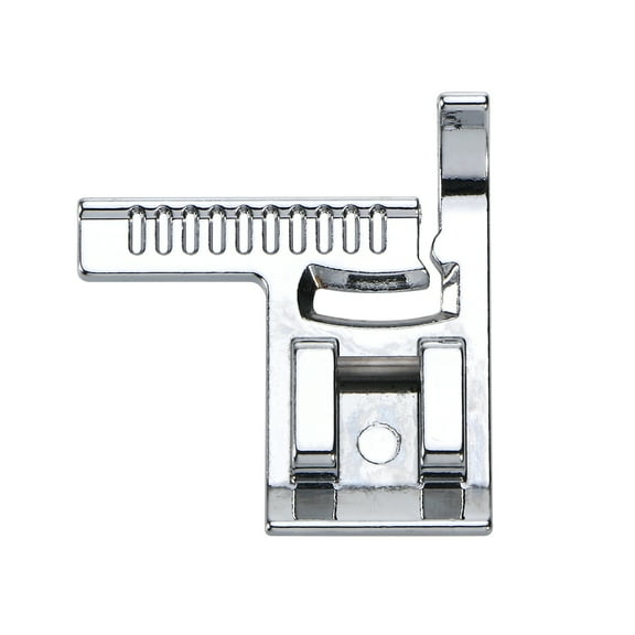 KALLORY 1Pack Sewing Pressing Foot in Silver for Home Sewing and Topstitching by Sewers