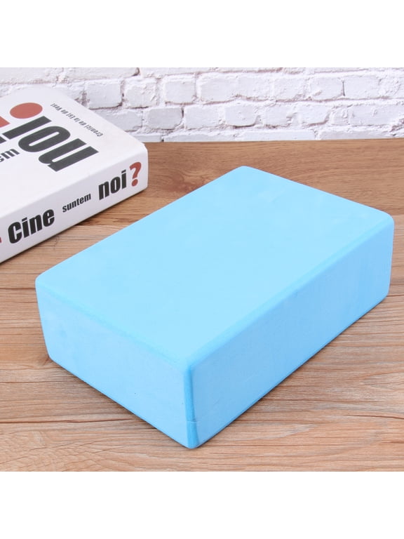 1Pack Sky-Blue EVA Yoga Block for Anti-Slip and Yoga Assistance 9x6x3 In