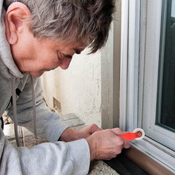 KALLORY 1Pack Window Screen Installation Tool with Silicone Steel Material for Household Repair 7.86X1.38X0.59in