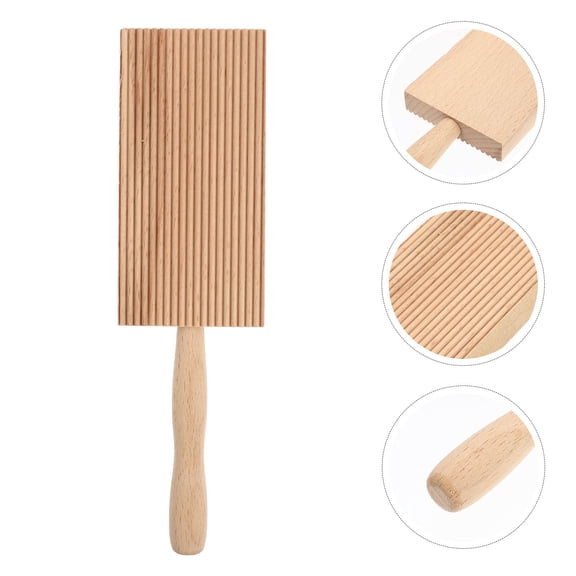 KALLORY Wooden Pasta Board Natural Material Pasta Maker for Home Cooking and Baking Use