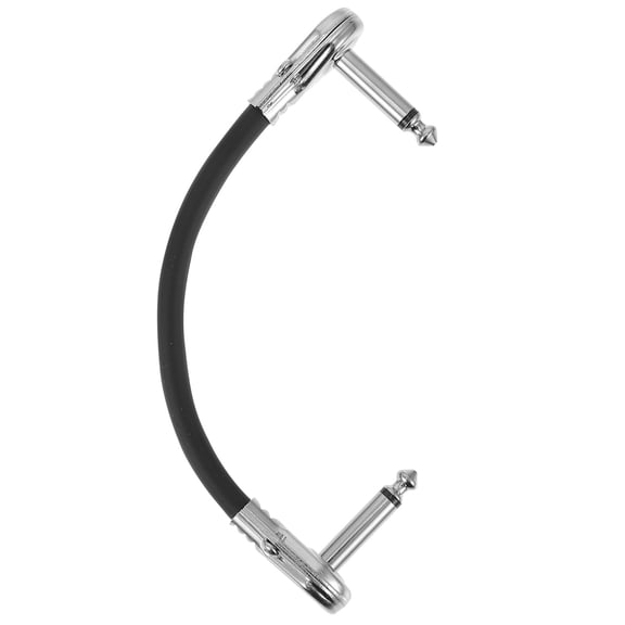 KALLORY 1Pc Guitar Patch Cable Black 6.68X1.57X0.98in High Fidelity Clear Sound Quality
