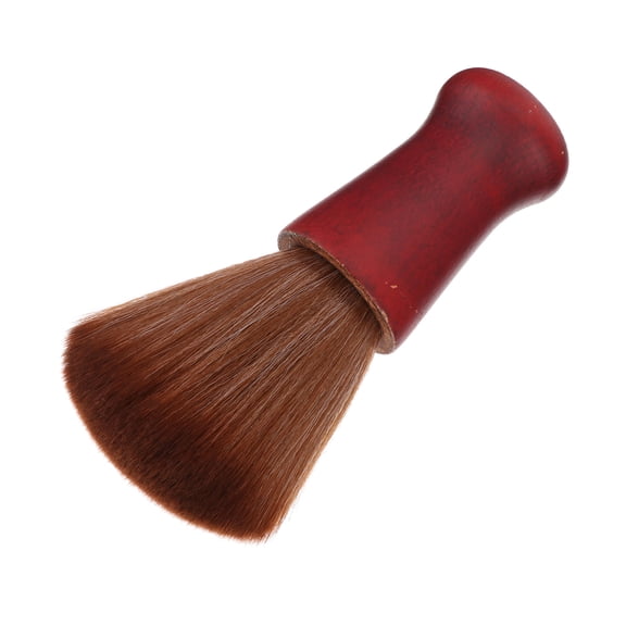 KALLORY 1Pc Haircut Cleaning Brush Wooden Handle Salon Barber Hair Brush for Removing Broken Hair