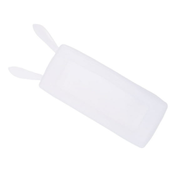 KALLORY Silicone Remote Protective Case Transparent Cover with Bunny Ear Design for Remote Control