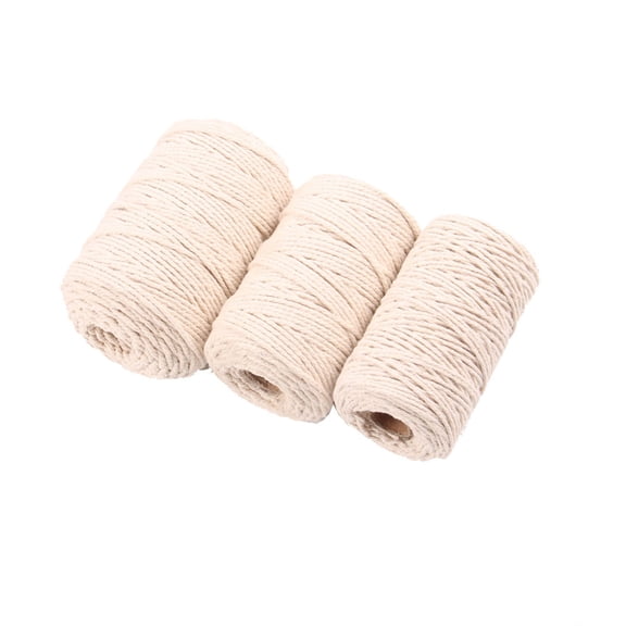 KALLORY 1Pcs Cotton String for Crafts for Gardening 100M 2mm