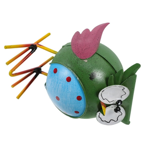 KALLORY 1Pcs Creative Iron Sculpture Owl Shape for Car and Garden Decoration