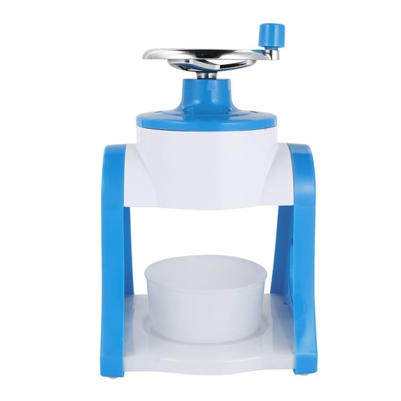 KALLORY Ice Crusher Blue ABS Metal for Kitchen Use Press Down Handle