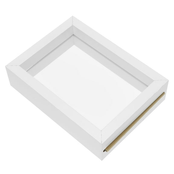 KALLORY 1Pcs Double Sided Glass Leaves Photo Frame Rectangular Shape For Living Room Decor