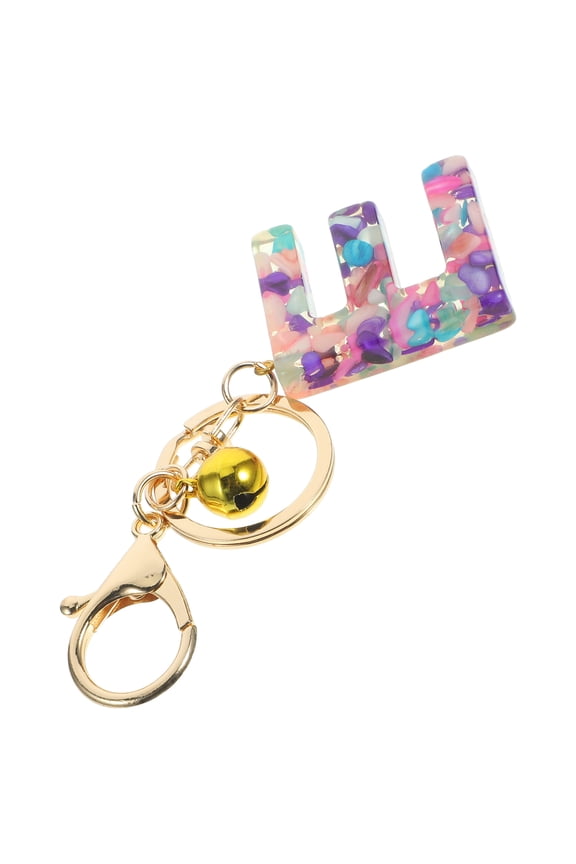 Key Chain Cute Letter Keychain Metal 1Set