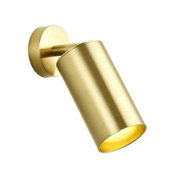 KALLORY 1Pcs LED Spotlight Round Golden Warm Yellow Light Aluminium Alloy Illumination for Home Lighting Retailers