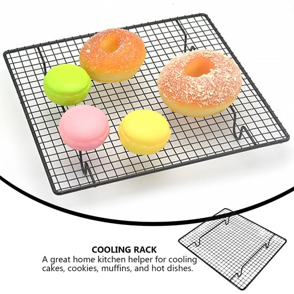 KALLORY Stainless Steel Meat Drying Rack Nonstick Cooking Rack for Meat and Preparation Kitchen Tool