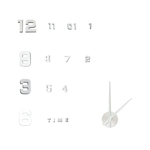 KALLORY 1Pcs Oversize Wall Decor Minimalist Wall Clock with EVA Foam and Metal Material for Decorations