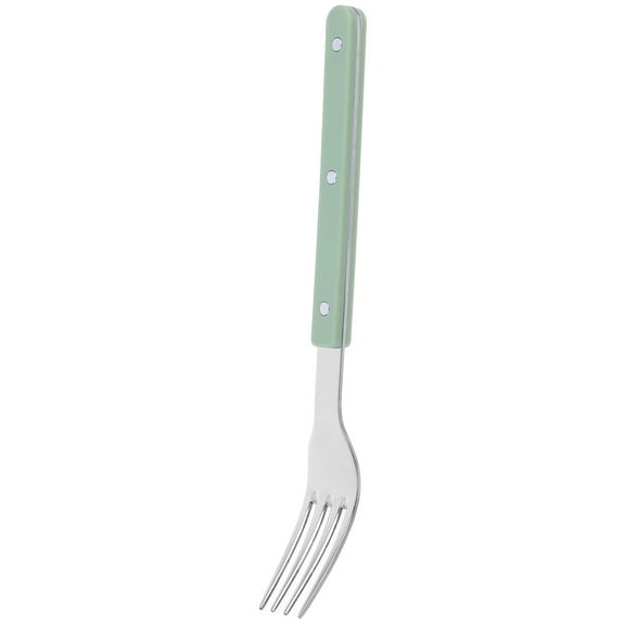 KALLORY 1Pcs Salad Fork Long Handle Stainless Steel For Formal Dining 7.99X0.98X0.9In