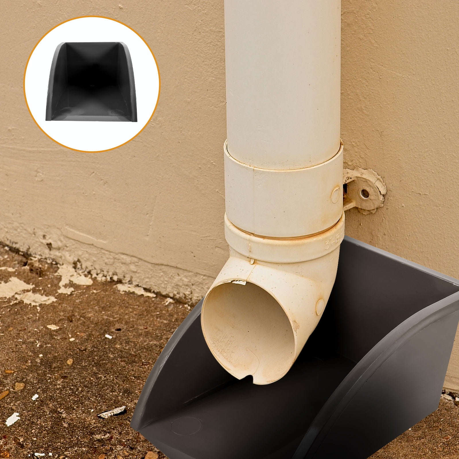 KALLORY 1Pcs Splash Guard Gate for Downspout and Gutter Protection in Outdoor and Roof Drainage