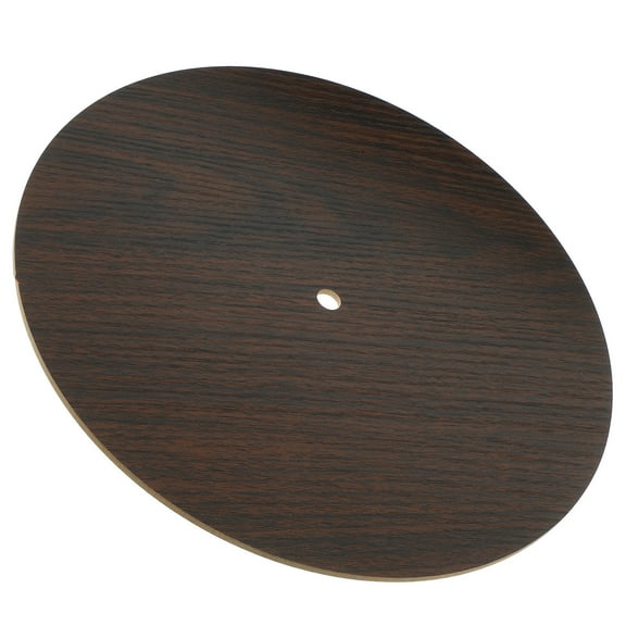 KALLORY Wooden Clock Dial Plate Dark Brown, Easy to Install Replacement Part for Clock Making and Repair