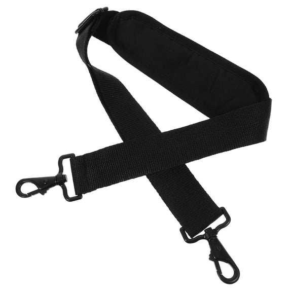 KALLORY Portable Black Shoulder Strap for Bag with Padded Comfort Suitable for Violin Guitar and Instrument Cases