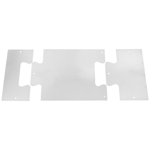 KALLORY 1Set Durable Silver Stainless Steel Kick Plate for Wood and Metal Doors with Scratch Resistance