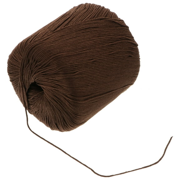 KALLORY 1Set Cotton Cord For Diy Craft Material Handmade Braided Round Soft Practical Yarn Dyed
